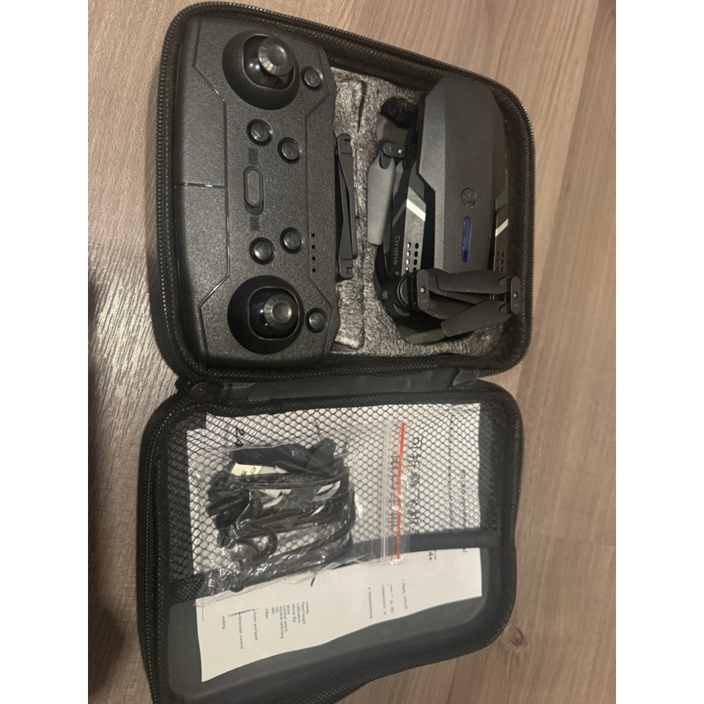 Quadcopter E99 Drone Black with Controller, Accessories, Batteries - Brand New - Picture 3 of 3